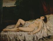 Gustave Courbet Sleeping Nude USA oil painting artist